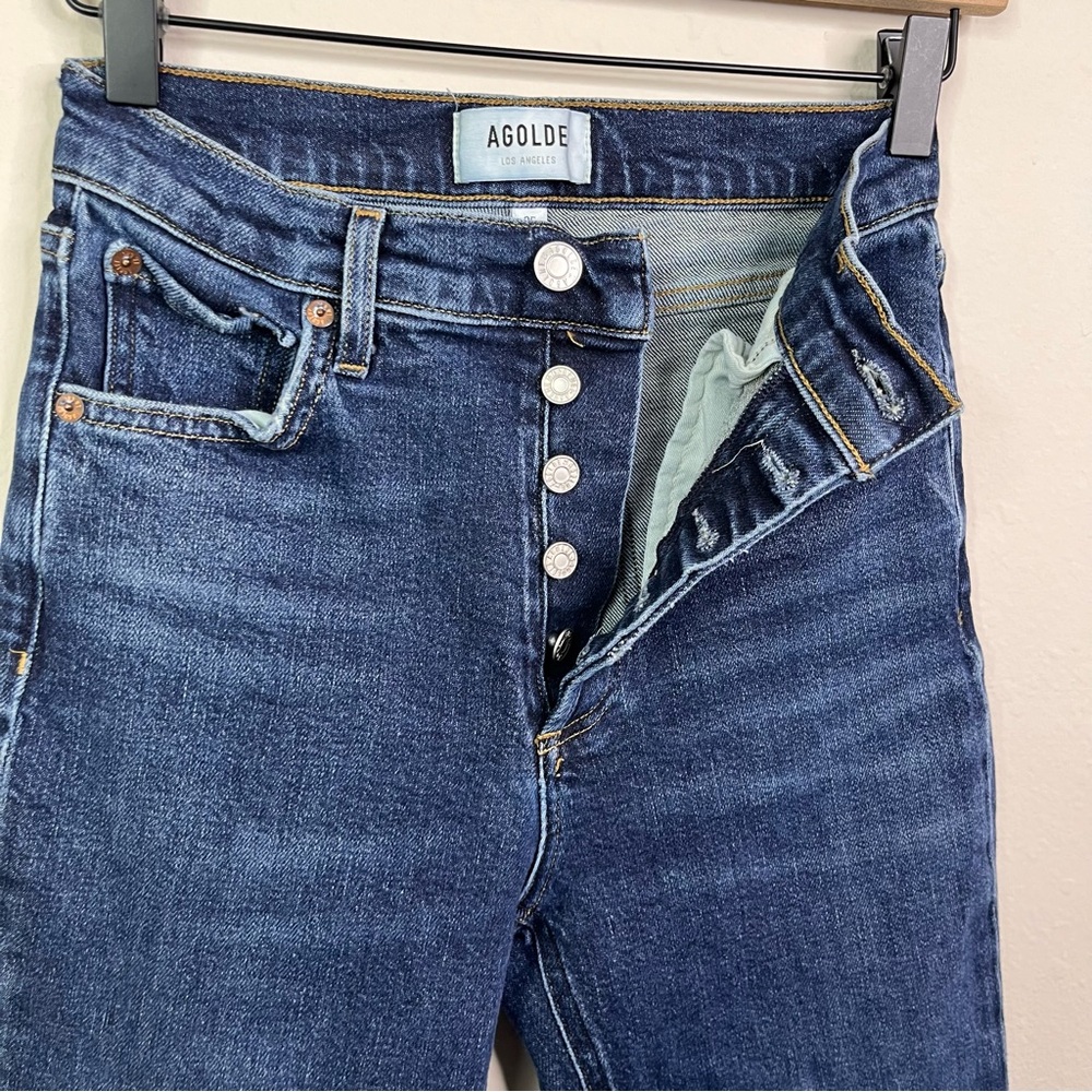 AGOLDE Women's Nico High Rise Slim Fit Jeans Size 25 Style A093F-1256 - Picture 4 of 10